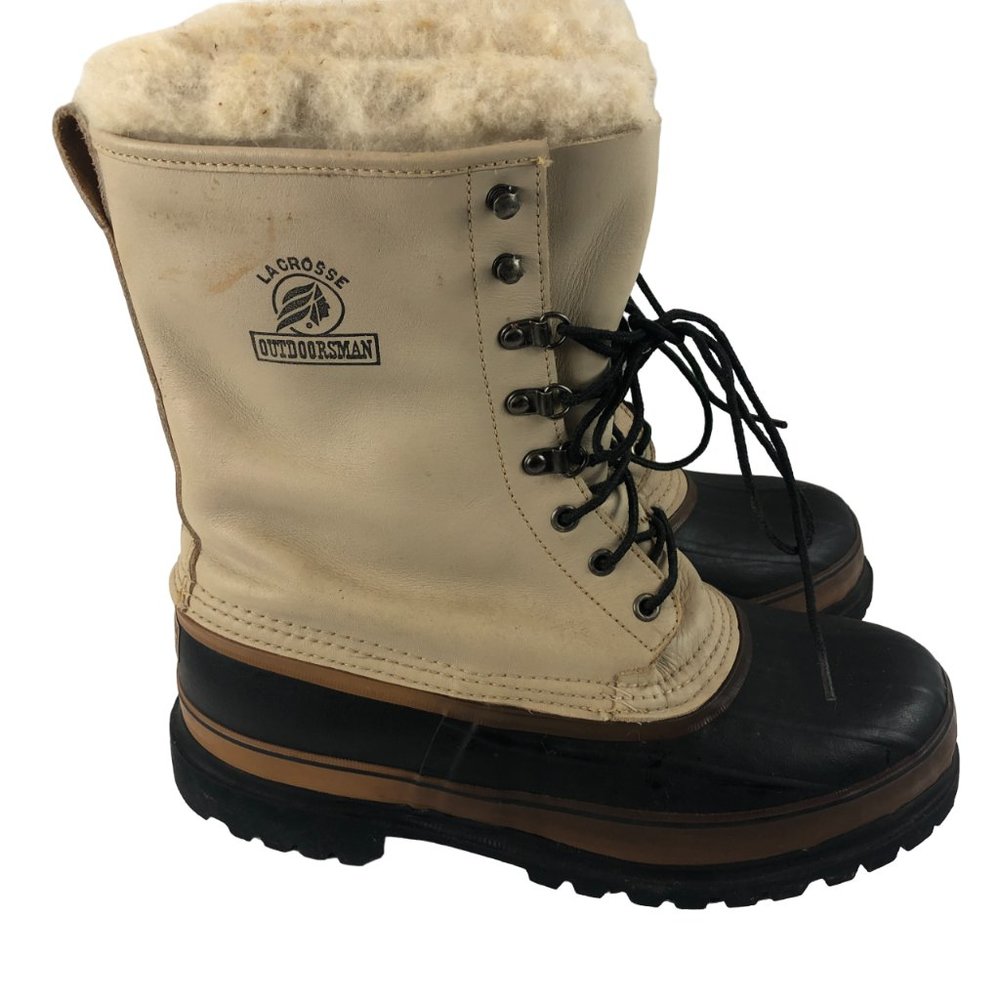 LaCrosse Outdoorsman Men's 10 Leather Insulated Vibram Winter Snow Boots